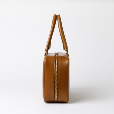 Hanakumiko handbag, Camel and red