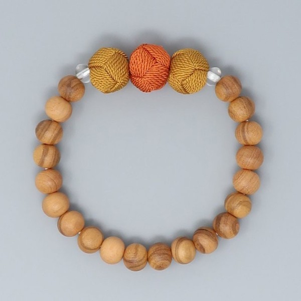 Women's Rosary Bracelet ICHIRIN with Olive Beads