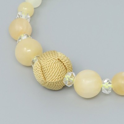 Braccialetto Rosario da donna ICHIRIN con Onice giallo