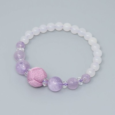 Braccialetto Rosario da donna ICHIRIN con Ametista chiara