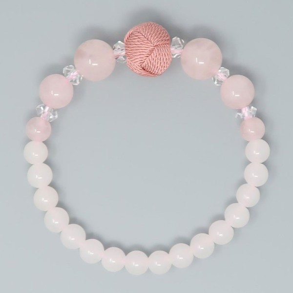 Women's Rosary Bracelet ICHIRIN with Rose quartz