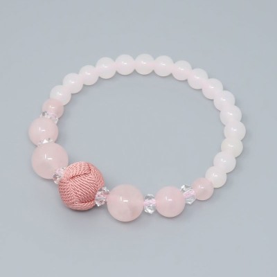 Women's Rosary Bracelet ICHIRIN with Rose quartz