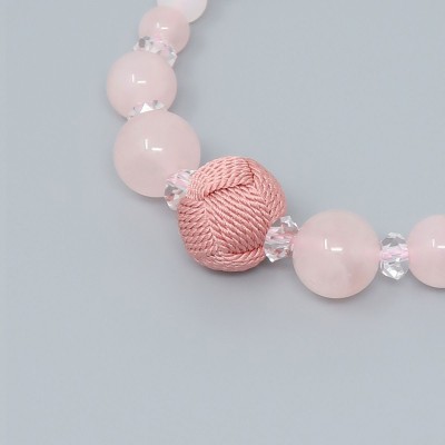 Women's Rosary Bracelet ICHIRIN with Rose quartz