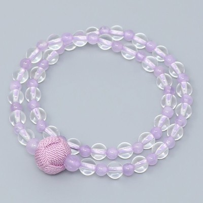 Braccialetto Rosario ICHIRIN con Ametista chiara Tipo doppio