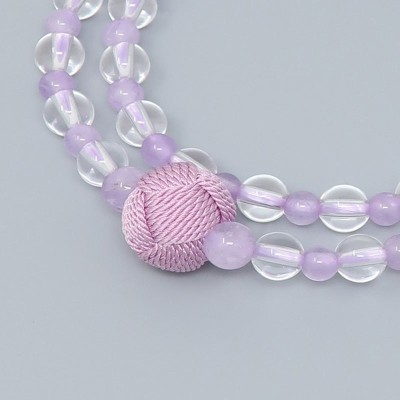 Braccialetto Rosario ICHIRIN con Ametista chiara Tipo doppio