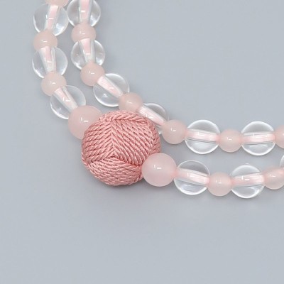 Braccialetto Rosario ICHIRIN con Quarzo rosa Tipo doppio