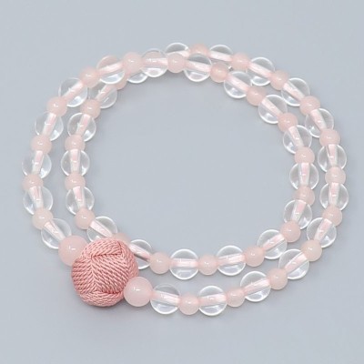 Braccialetto Rosario ICHIRIN con Quarzo rosa Tipo doppio