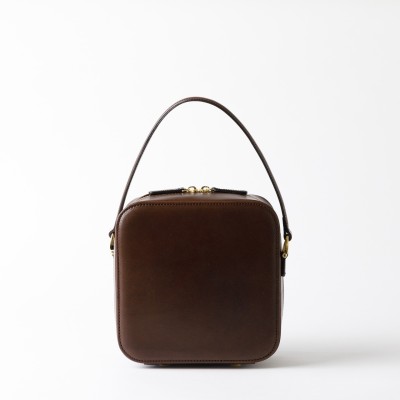 Mini borsa Hanakumiko marrone e cioccolato