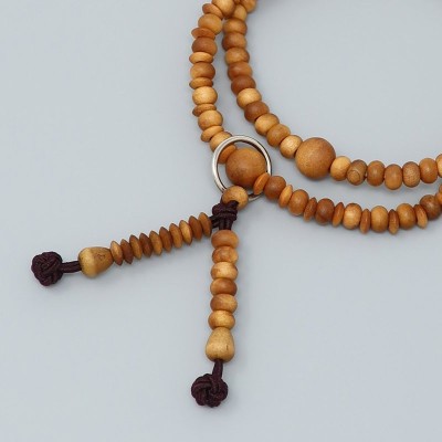 Bracciale rosario di legno di sandalo-Stile Jōdo-shū