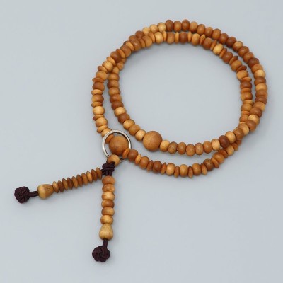 Bracciale rosario di legno di sandalo-Stile Jōdo-shū