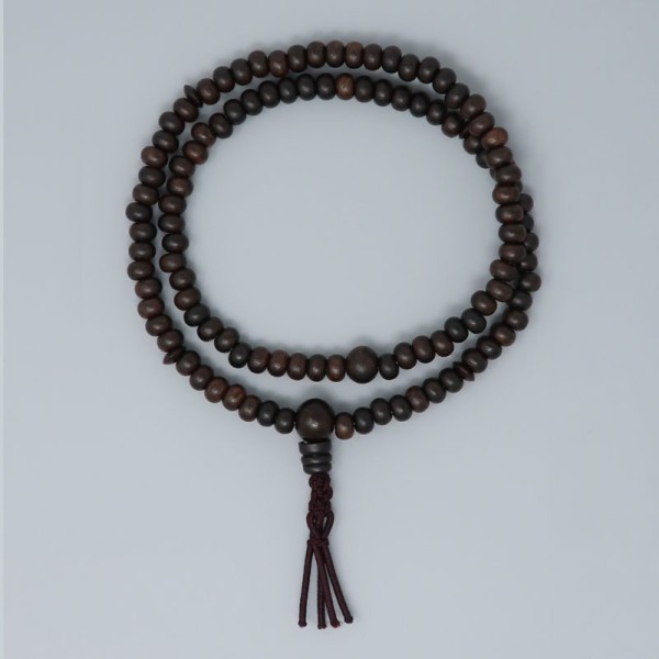 Bracciale rosario di Ebano-Stile Rinzai shu