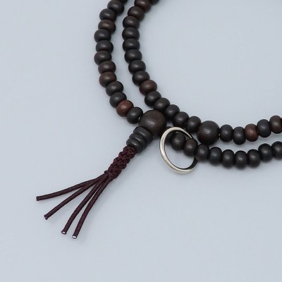 Ebony rosary bracelet - Soto zen style