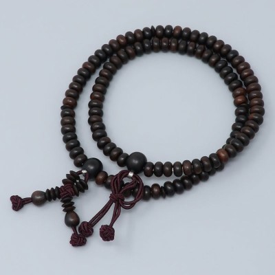 Bracciale rosario di Ebano-Stile Jodo shinshu