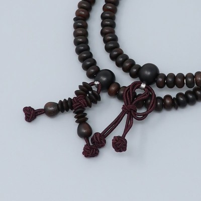 Bracciale rosario di Ebano-Stile Jodo shinshu