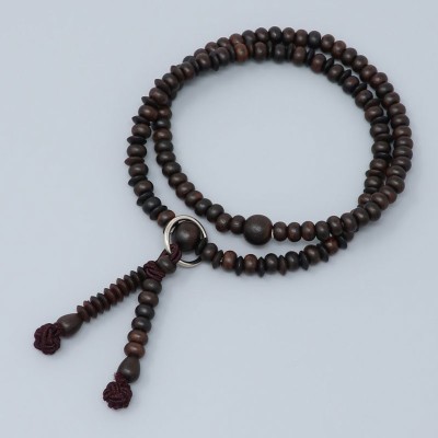 Ebony rosary bracelet - Jodo shinshu style