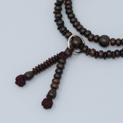 Ebony rosary bracelet - Jodo shinshu style