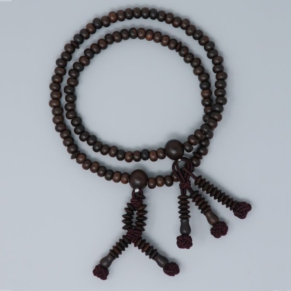 Bracciale rosario di Ebano-Stile Nichiren