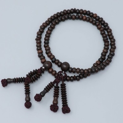 Bracciale rosario di Ebano-Stile Nichiren