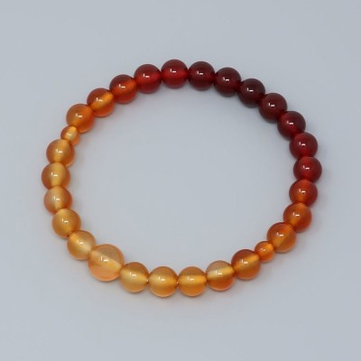 Rosary bracelet with 7 mm shaded agate