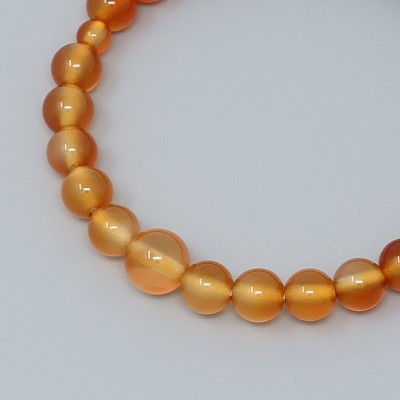 Rosary bracelet with 7 mm shaded agate