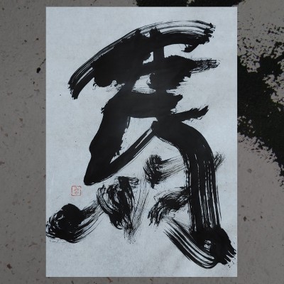 Japanese calligraphy 馬 Year of the horse