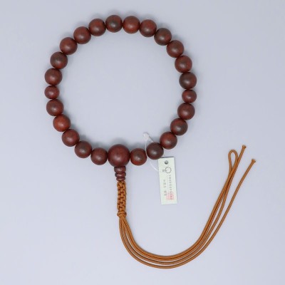 Rosario per una mano, 22 grani in palissandro striato