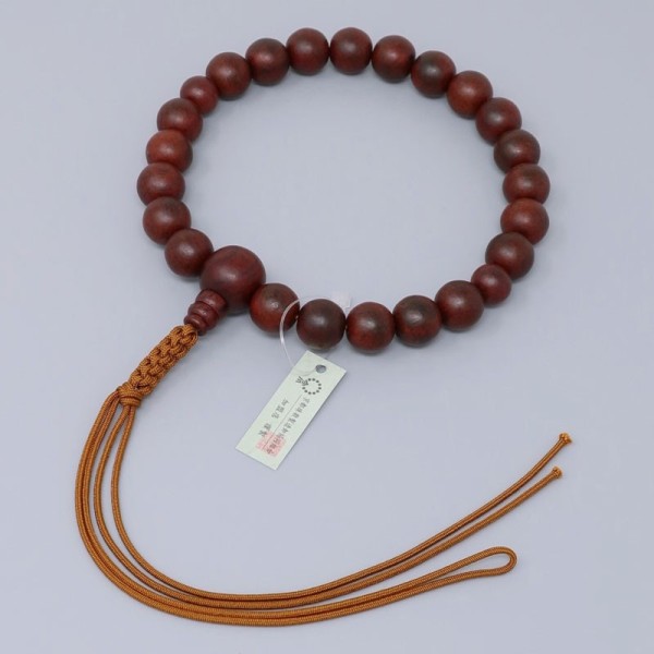 Rosario per una mano, 22 grani in palissandro striato