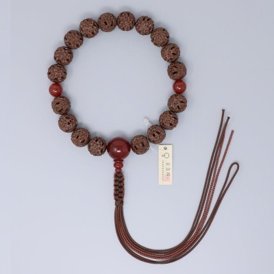 Rosary for one hand, with agate Boxwood