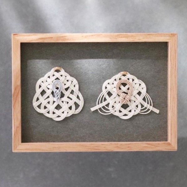 Decorative frame with MIZUBIKI- HINA MATSURI