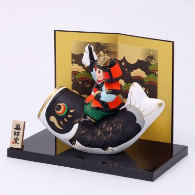 "Kinsai" Little Samurai with Koinobori Carp