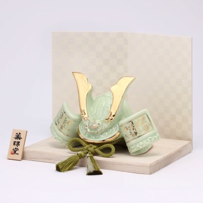 "Shu-sse" Samurai Helmet: The Symbol of Success (Green)