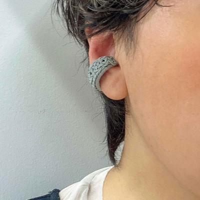 Mizuhiki Ear Cuff & Ring "AWAJI"