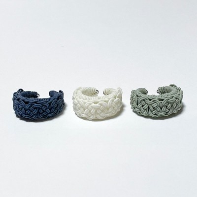 Mizuhiki Ear Cuff & Ring "AWAJI"