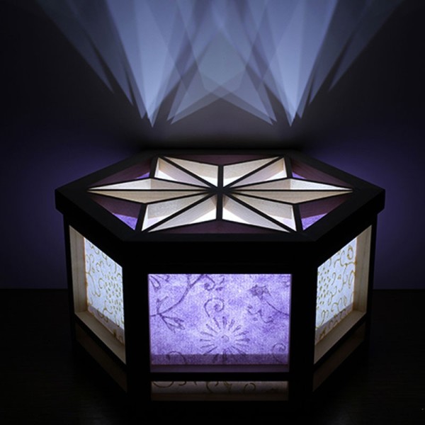 HIKARI BAKO Light box, hemp leaves, light purple