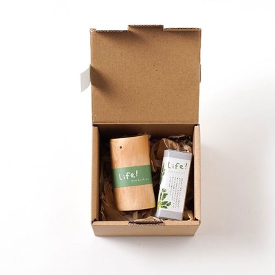 Life! / set con olio di hinoki & pot-diffusore di cipresso giapponese