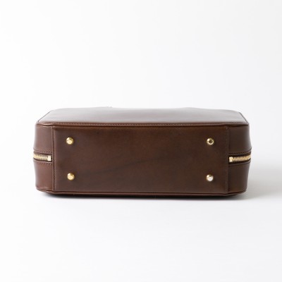 Hanakumiko handbag, brown and chocolate