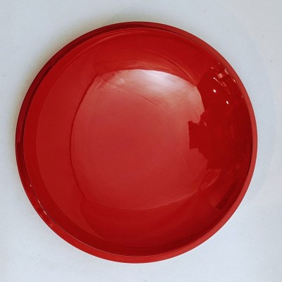 Wajima-nuri 8’ piatto 輪島塗８寸盛器 朱ロイロ