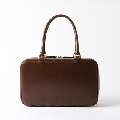 Hanakumiko handbag, brown and chocolate