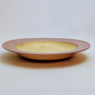 Wooden plate pink