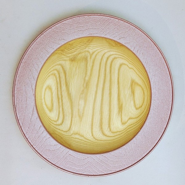 Wooden plate pink